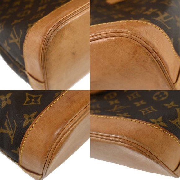 LOUIS VUITTON LV Logo Alma Hand Bag Monogram Leather Brown France - Picture 7 of 16